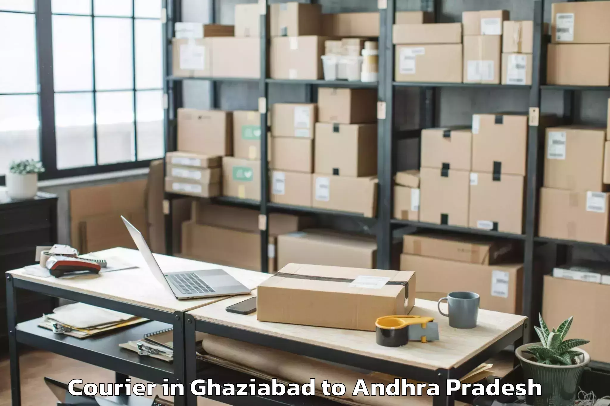 Top Ghaziabad to Kanuru Courier Available